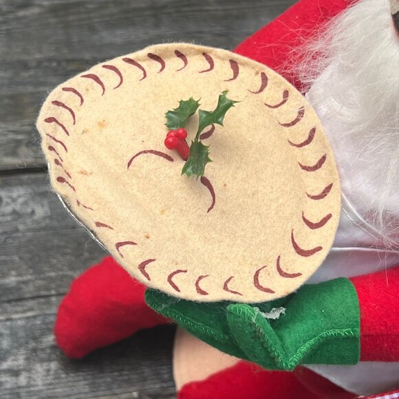 Vintage 1994 Annalee Santa Chef Hat Pie #5632 18" Tags Gingerbread Man - Picture 8 of 13